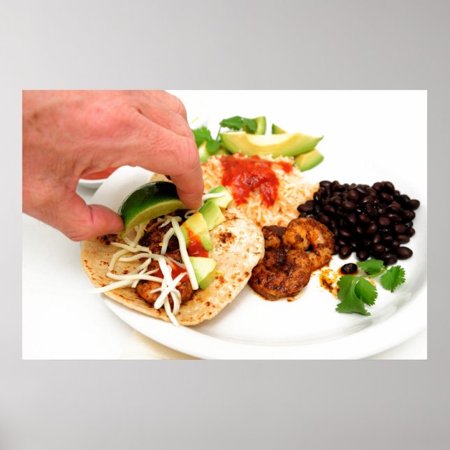 Shrimp Taco Poster (Front)