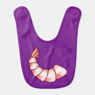 Shrimp tail baby bib