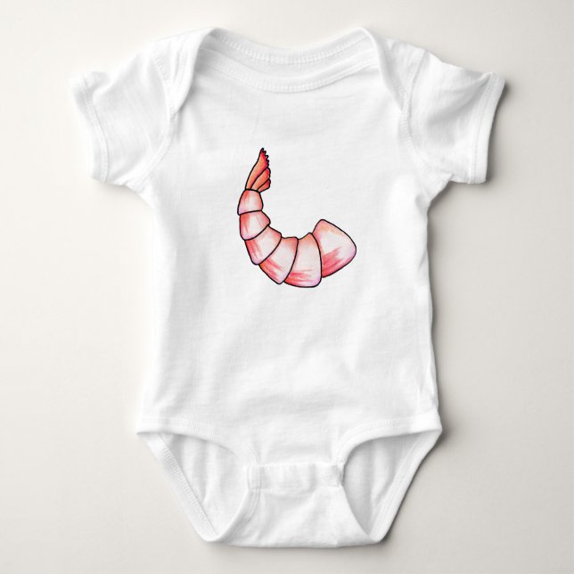 Shrimp tail baby bodysuit (Front)