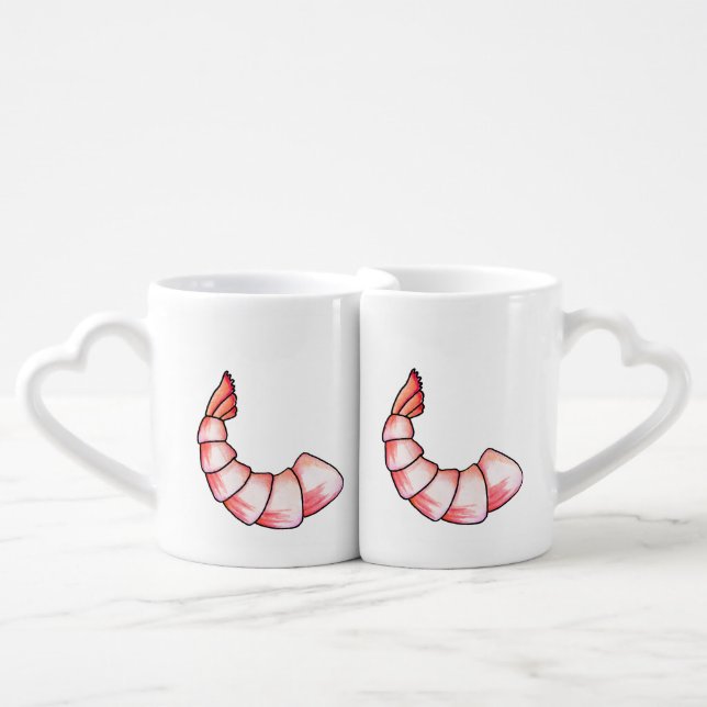 Shrimp tail coffee mug set (Front Nesting)
