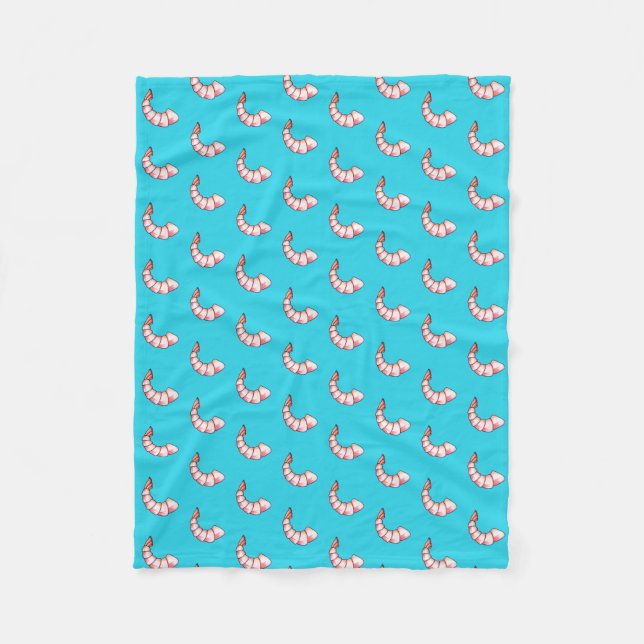 Shrimp tail fleece blanket (Front)