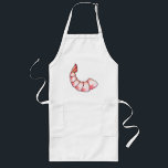 Shrimp tail long apron<br><div class="desc">Shrimp tail drawing</div>
