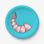 Shrimp tail paper plates