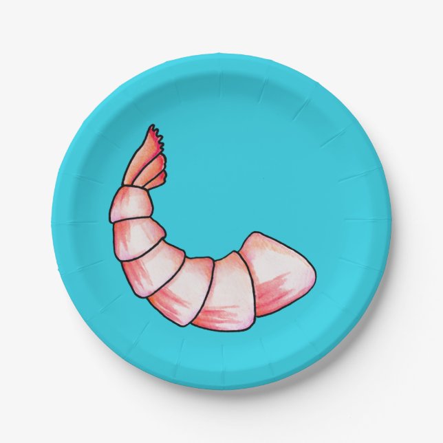 Shrimp tail paper plates (Front)