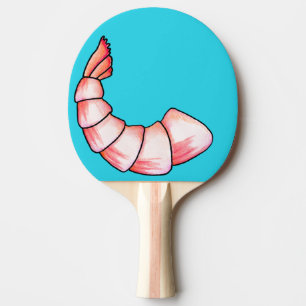 Shrimp tail ping pong paddle