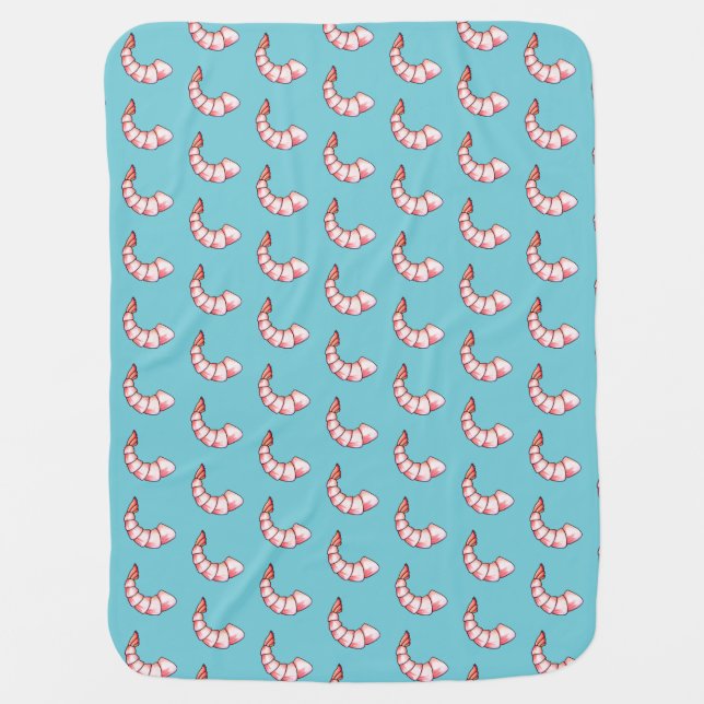 Shrimp tail receiving blanket (Front)
