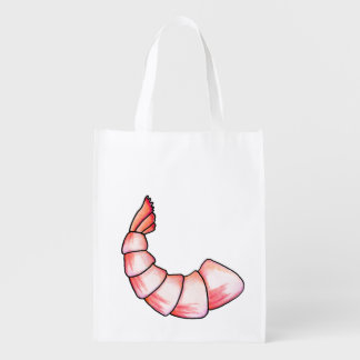 Shrimp tail reusable grocery bag