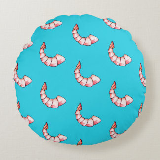 Shrimp tail round pillow