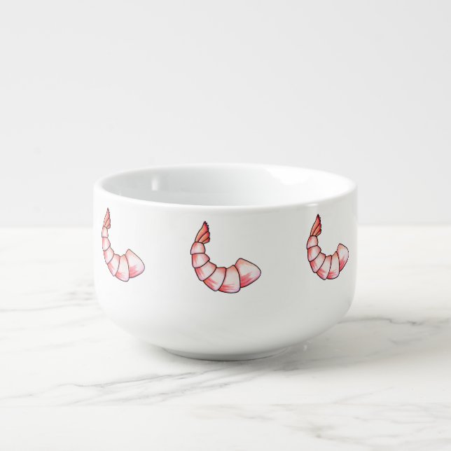 Shrimp tail soup mug (Front)