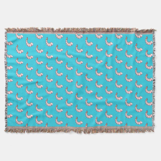 Shrimp tail throw blanket (Front)