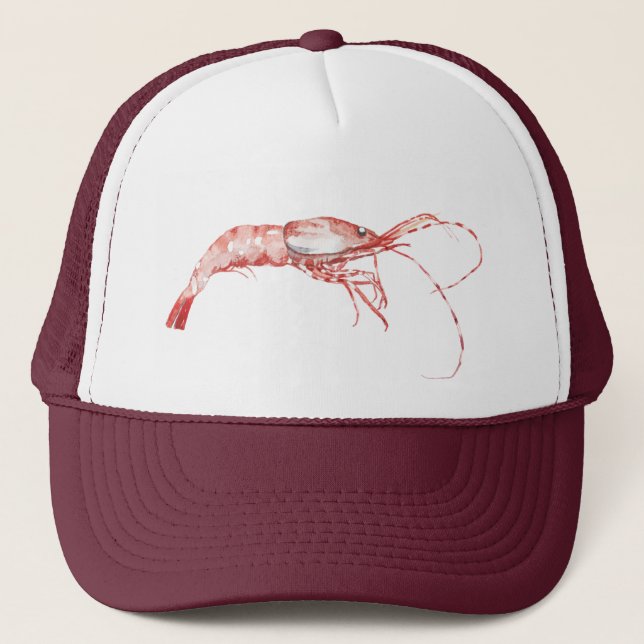 Shrimp Themed Trucker Hat (Front)
