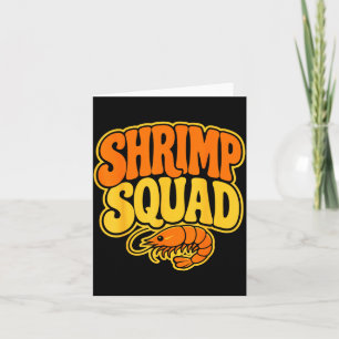 Shrimping crew fisherman seafood squad shrimps  card