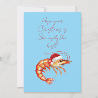 Shrimply the Best Christmas Card - Prawn Christmas