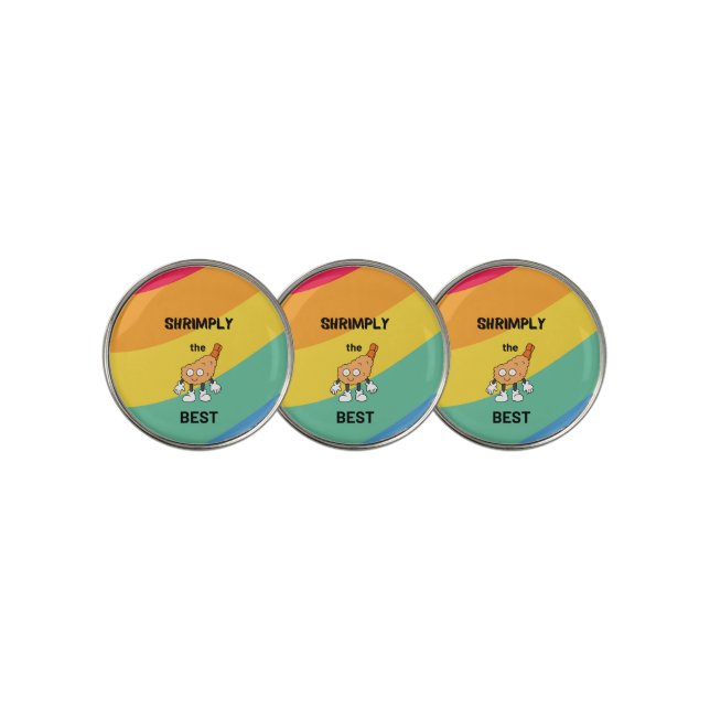 Shrimply the best Kawaii Sushi Golf Ball Marker (3 Up)