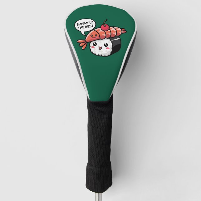 shrimply the best kawaii sushi golf head cover (Front)