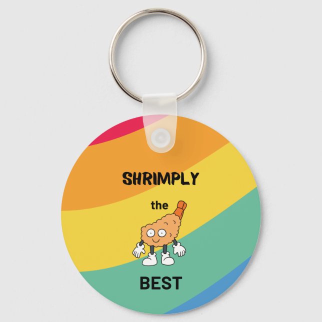 Shrimply the best Kawaii Sushi Keychain (Front)