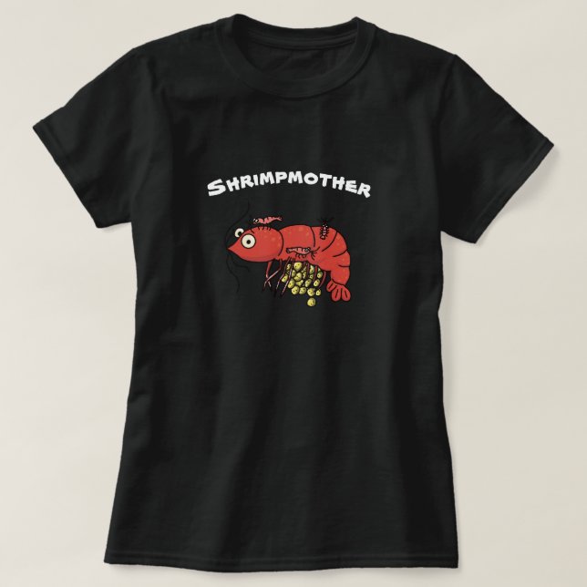 Shrimpmother T-Shirt with Berried Shrimp (Design Front)