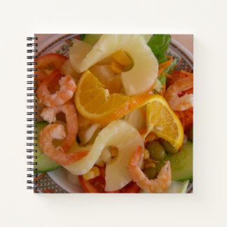 Shrimps Salad Food Notebook