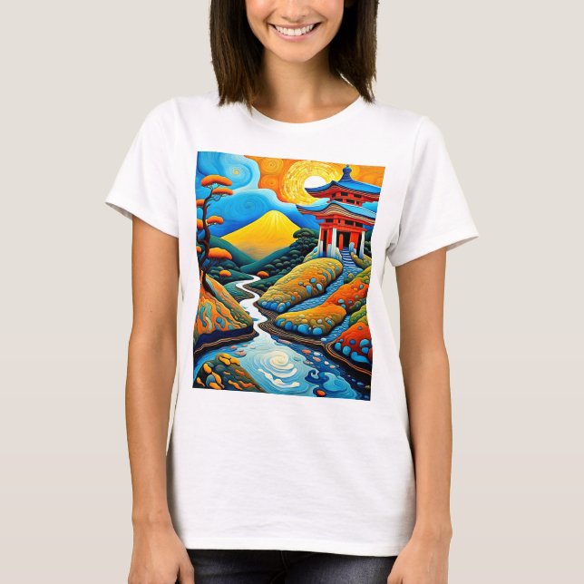Shrine at Sunset 3 T-Shirt (Front)