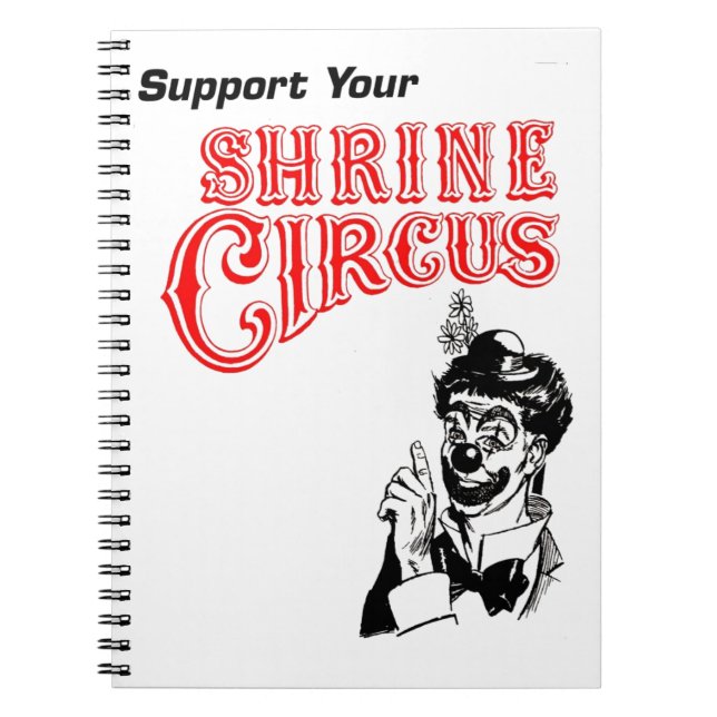 Shrine Circus Clown Notebook (Front)