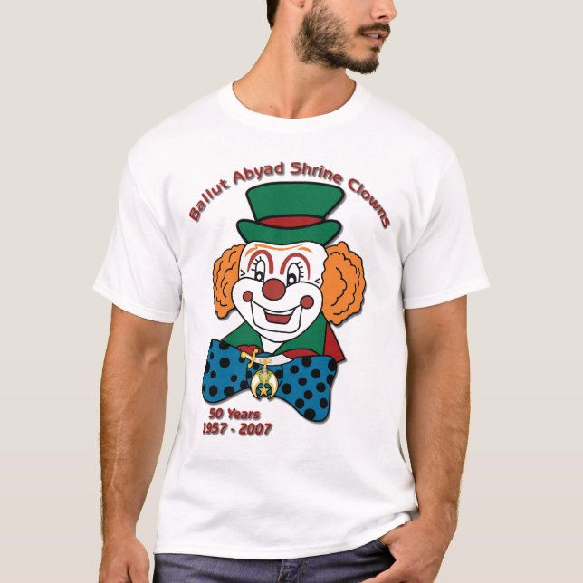 Shrine Clowns -50 Yrs. T-Shirt (Front)