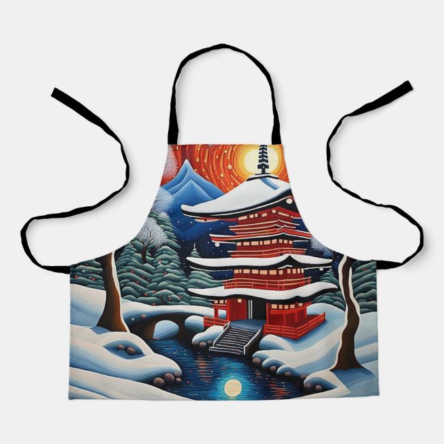 Shrine in winter 1 apron (Front)