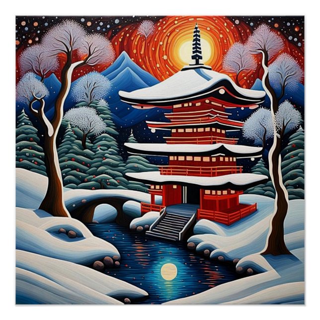 Shrine in winter 1 poster (Front)