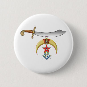 Shrine Mason Pinback Button
