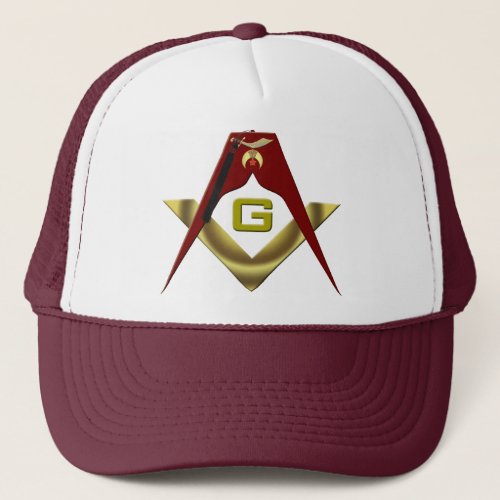 SHRINE_Masons_Fez Trucker Hat