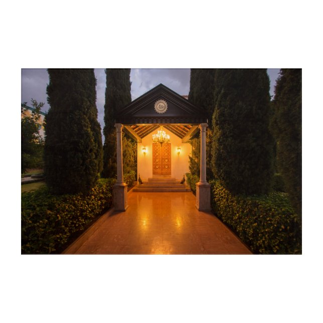 Shrine of Bahá’u’lláh, Bahji. Acrylic Print (Front)