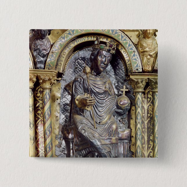 Shrine of Emperor Charlemagne Button (Front)