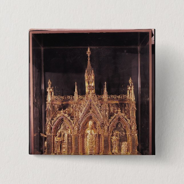 Shrine of St. Taurinus, 1240-55 Pinback Button (Front)
