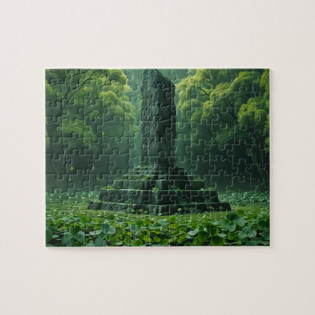 Shrine of the Clover Green Field Jigsaw Puzzle (Horizontal)