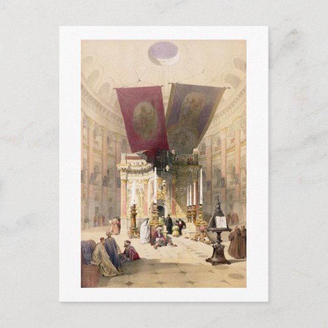 Shrine of the Holy Sepulchre, April 10th 1839, pla Postcard (Front)