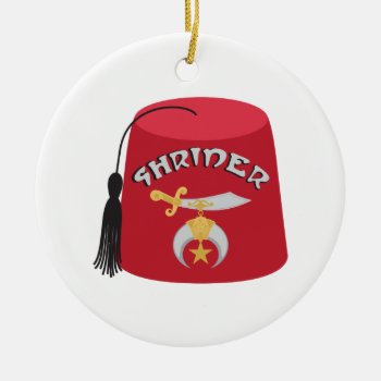 Shriner Ceramic Ornament by HopscotchDesigns at Zazzle