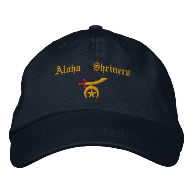 Shriner Embroidered Embroidered Baseball Cap (Front)