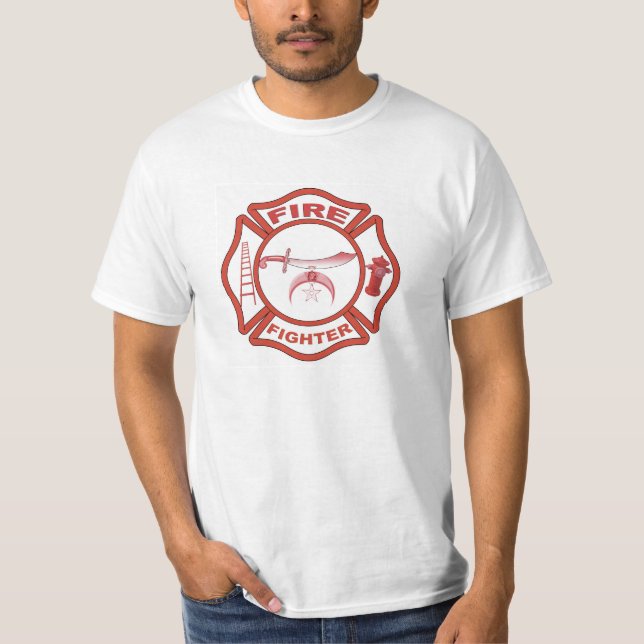 Shriner Fire Fighter T-Shirt (Front)