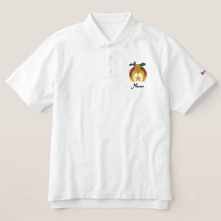 Shriner Logo with personalized name Embroidered Polo Shirt