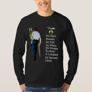Shriner Man Stand So Tall With Children Masonic Fa T-Shirt
