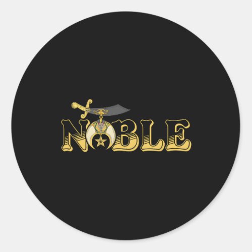 Shriner Noble Classic Round Sticker
