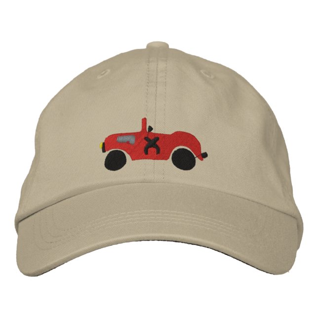 Shriner Parade Car Embroidered Baseball Hat (Front)