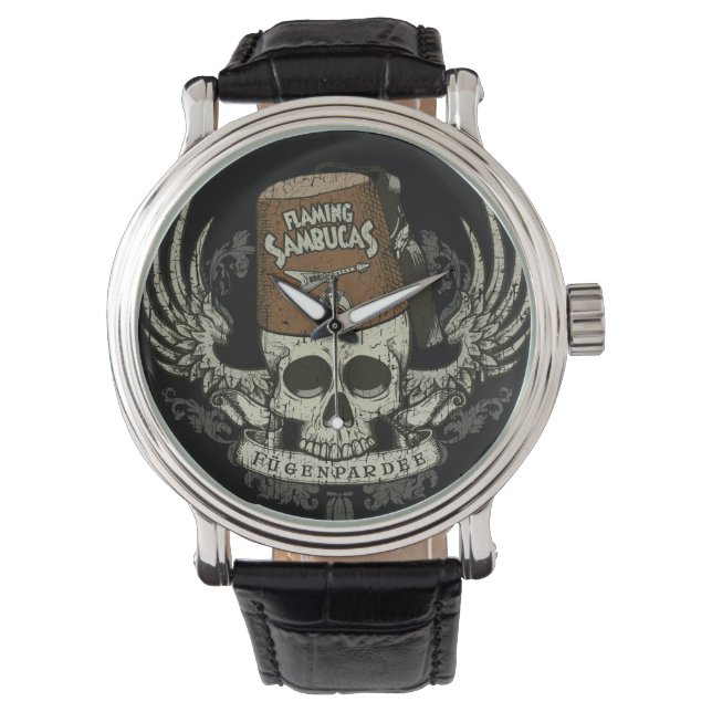 Shriner Skull Distressed Watch (Front)