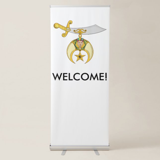 Shriner Welcome Banner for Shrine Events (Front)