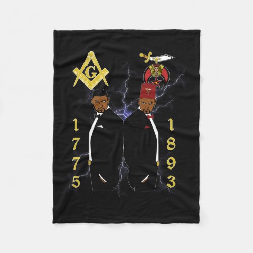 Shriners 1893 Masons 1775 Shrine Pha Mason Brother Fleece Blanket