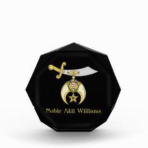 Shriners Acrylic Award