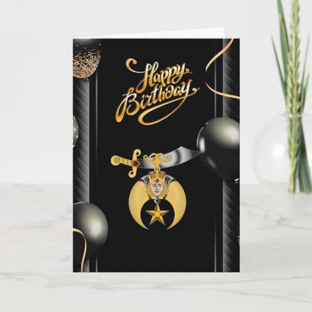 Shriners' Birthday Card (Front)