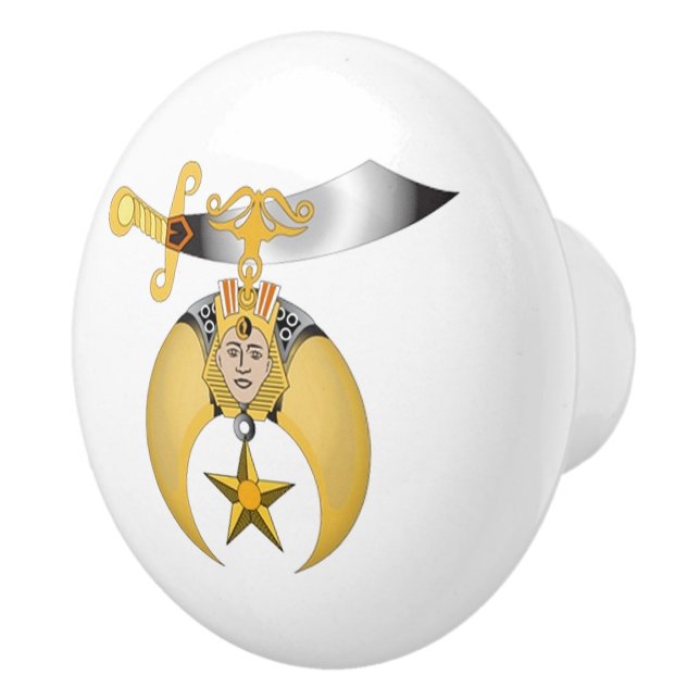 Shriners Ceramic Knob (Right)