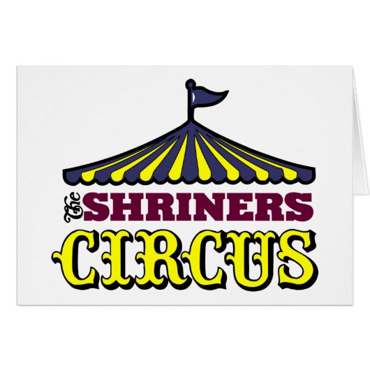 Shriners Circus Cards (Front Horizontal)