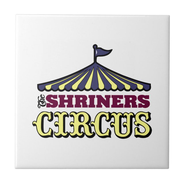 Shriners Circus Ceramic Tile (Front)