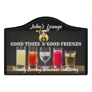 Shriners Cocktail Lounge Sign